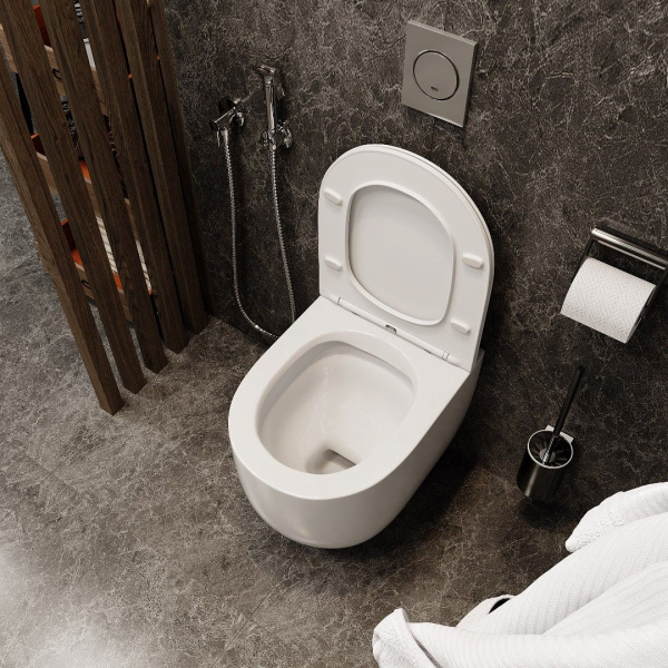Унитаз OGLIO Aria подвесной безободковый Cerutti SPA CT8909