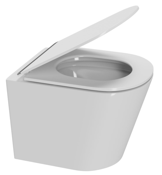 Унитаз подвесной безободковый Bauedge Nimb BK0001-LUX, белый