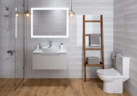 Зеркало Cersanit LED 030 design 80x60 с подсветкой с антизапотеванием прямоугольное Ecom, KN-LU-LED030*80-d-Os