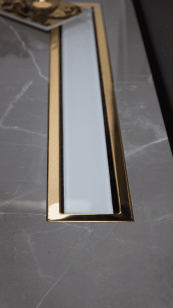 Душевой лоток Pestan Confluo Premium Line 850 White Glass Gold, 13100124