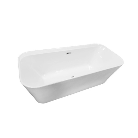 Ванна акриловая Vincea VBT-401-1700, 1700*800*580 цвет белый, слив-перелив в комплекте, хром
