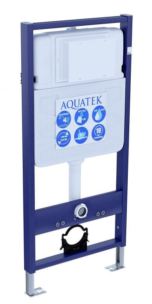 Монтажная рама Aquatek Standart 50 для подвесного унитаза + звукоизоляционная прокладка, INS-0000012