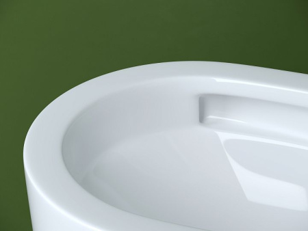 Подвесной унитаз Ceramicanova Ulma Торнадо безободковый, с ультратонким сиденьем с микролифтом и функцией быстрого снятия, с креплением скрытого монтажа, цвет белый CN4006T