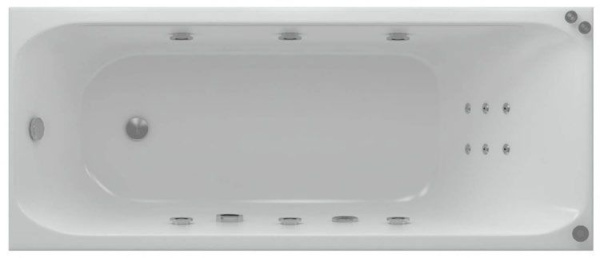 Акриловая ванна Aquatek Альфа 170x70 ALF170-0000062