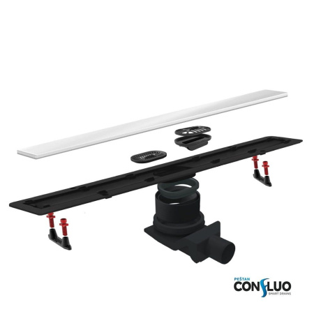 Душевой лоток Pestan Confluo Frameless Line 450 White Glass, 13701211