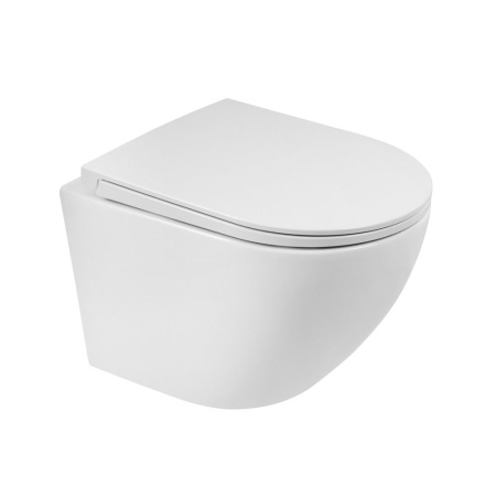 Унитаз подвесной безободковый BelBagno SFERA-R BB046CHR/BB902SC