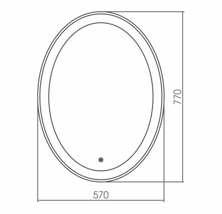 Зеркало Grossman GALAXY 857770 (570x770) с сенсорным выключателем