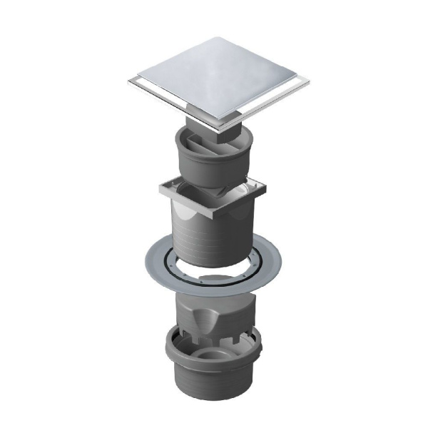 Точечный трап Pestan Confluo Standard 10х10 Plate Vertical 2in1 13702567