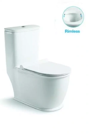 Унитаз напольный, безободковый, моноблок  SantiLine SL-5019