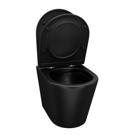 Унитаз подвесной IDDIS Calipso, черный матовый CALR3BMi25