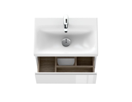 Тумба под раковину подвесная Cersanit MODUO 60 для MODUO SLIM 60 узкая белый, SB-SZ-MOD-MO60Sl/Wh