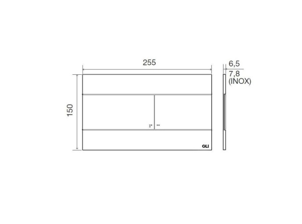 Инсталляция OLI 120 механическая + Панель слива SLIM хром глянец, OLI 100409mSl00