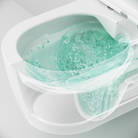 C8F1701MWSC Func Подвесной унитаз AM.PM 54 см FlashClean с сиденьем микролифт, бел мат