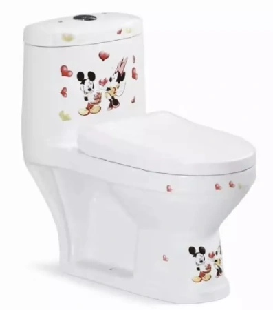 Унитаз напольный, моноблок (детский, сиденье микролифт) SantiLine SL-5015