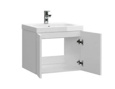 Тумба с умывальником подвесная Cersanit COLOUR 50 с COMO 50 белый, SP-SZ-COL-CM/COL/50 + S-UM-COL50/1-w