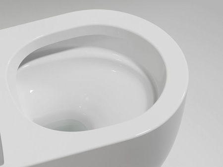 Подвесной унитаз Ceramicanova Modena  Rimless, глубокий смыв, с крепежом для полностью скрытого монтажа,  ультратонким сидением и крышкой с функцией плавного закрытия, дюропласт CN6063