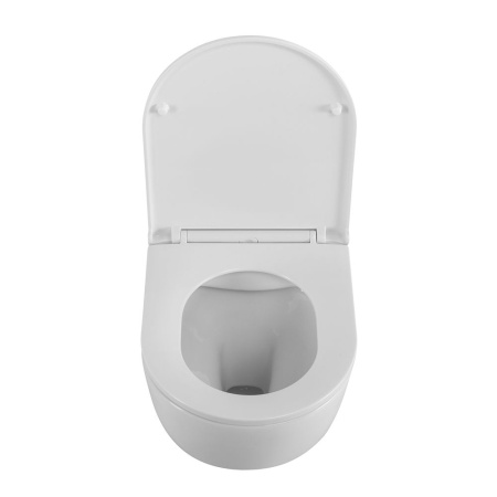 UNO Чаша унитаза подвесного c креплением и сиденьем дюропласт soft close BB3105CHR/SC