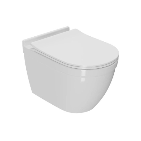 Унитаз подвесной безободковый Bauedge Mif PRO NT0002-PRO, белый