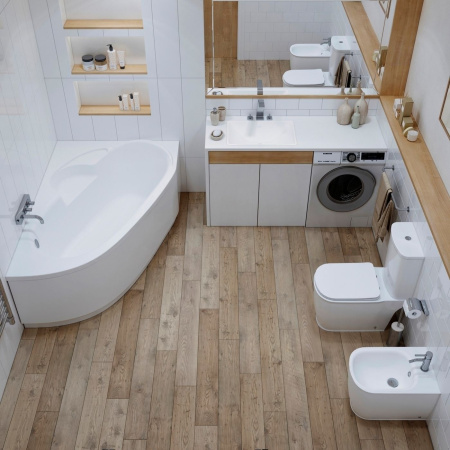 Унитаз-компакт напольный Lavinia Boho Bell Pro 21030001 напольный унитаз, быстросъемное сиденье микролифт, напольное биде