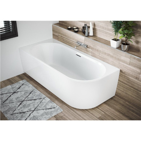 Акриловая ванна Riho Desire Corner Rechts Velvet Riho Fall BD05C2000000000 184x84 R белый/черный матовый