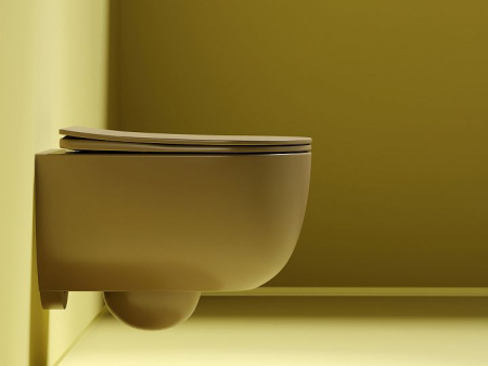 Унитаз Ceramicanova Modena CN6063MC, капучино матовый, безободковый подвесной