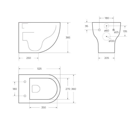 Унитаз подвесной безободковый BelBagno ONDA BB066CHR/BB870SC