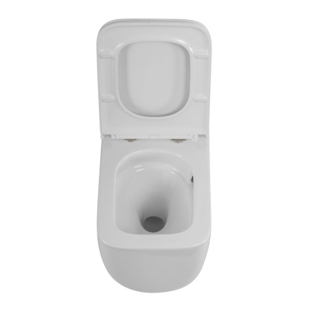 LUCE-TOR Унитаз подвесной безободковый с сиденьем дюропласт soft close, BB076CH-TOR/SC