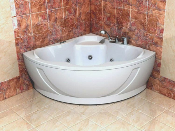 Акриловая ванна Aquatek Галатея 135x135 GAL135-0000022, с фронтальным экраном
