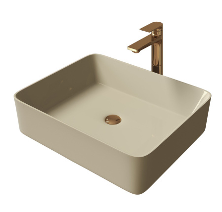 Раковина Grossman GR-3016BEM 480x370x135 бежевая матовая