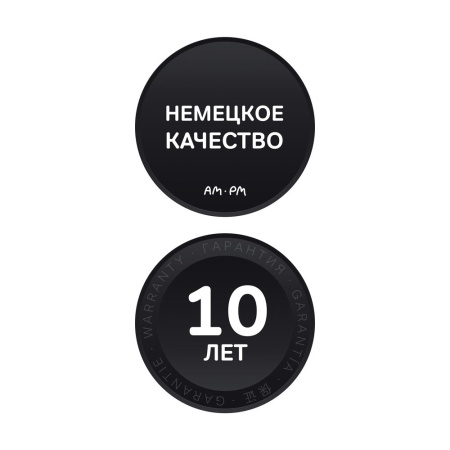 F85A72622 X-Joy, Смеситель для умывальника AM.PM монтируемый в стену, чёрный