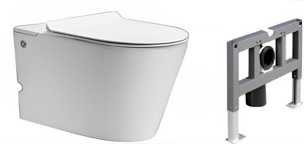 Унитаз ARGENTERA Aria Pulse подвесной с функцией импульсного смыва Cerutti SPA CT7279