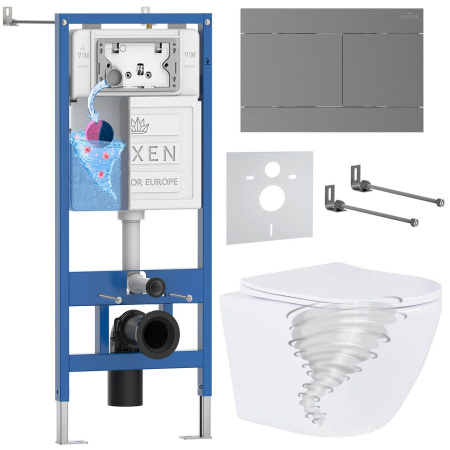 Комплект 6 в 1 RoxenBath StounFix Dual Fresh 868612 (состоит из: 710200, Velar 420300GM, 530205-01)