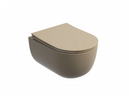Унитаз Ceramicanova Modena CN6063MC, капучино матовый, безободковый подвесной