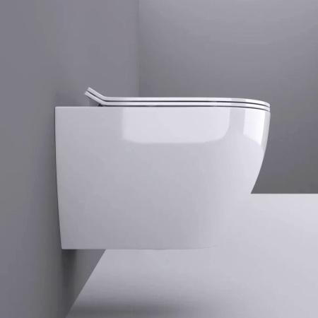 Унитаз подвесной безободковый Bauedge DREAM NL0001-PRO, белый