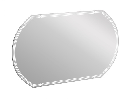 Зеркало Cersanit LED 090 design 100x60 с подсветкой с антизапотеванием овальное Ecom, KN-LU-LED090*100-d-Os