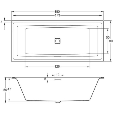Акриловая ванна Riho Still Square R 180x80 BD11C0500000000