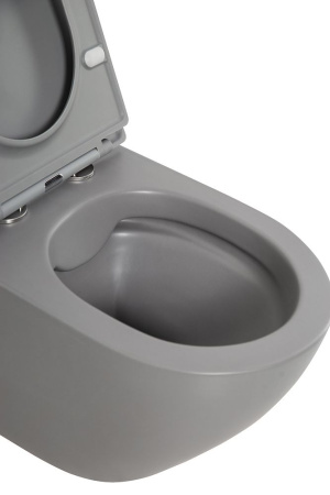 Унитаз подвесной безободковый BelBagno COLORATO BB062CHR-GR/BB062SC-GR