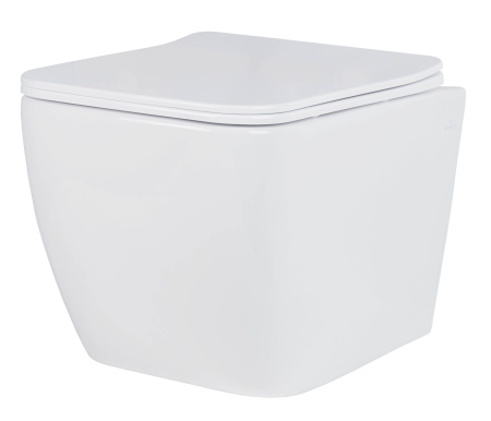 Подвесной унитаз RoxenBath Cube Tornado 530135-01 Rimless Soft Close