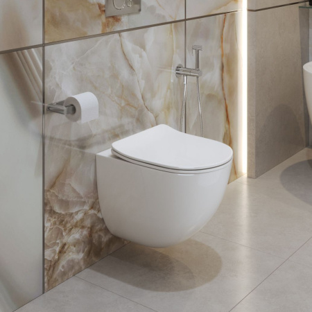 Унитаз подвесной безободковый BelBagno AMANDA-TOR BB051CH-TOR-FC/BB051SC