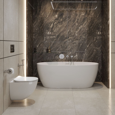 Унитаз подвесной безободковый BelBagno AMANDA-TOR BB051CH-TOR-FC/BB051SC