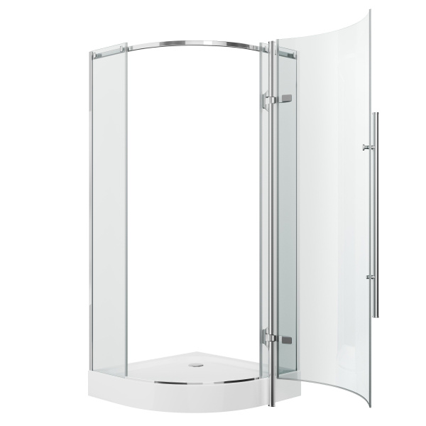 Душевое ограждение Grossman GR-5090 Style 90*90*190 полукруг, дверь распашная