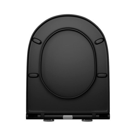Унитаз подвесной безободковый D&K Matrix DT1396025, черный