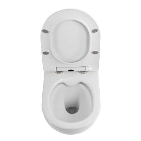 UNO 2.1 Унитаз подвесной безободковый с сиденьем дюропласт soft close BB7006CHR/SC