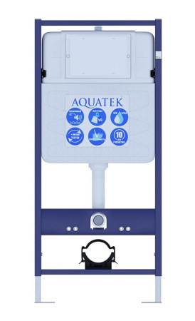 Монтажная рама Aquatek Easy Fix 50 для подвесного унитаза + звукоизоляционная прокладка, INS-0000010