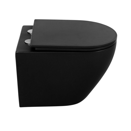 Унитаз подвесной безободковый BelBagno COLORATO, черный BB062CHR-MB/BB062SC-MB