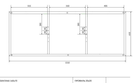 Рама для ванны Cersanit SANTANA 160, K-RW-SANTANA*160n
