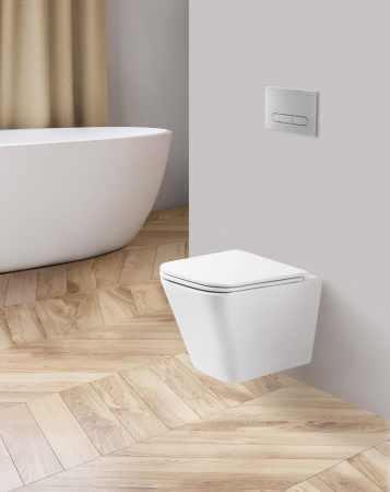 Унитаз подвесной безободковый BelBagno ARDENTE-R BB520CHR/BB2322SC