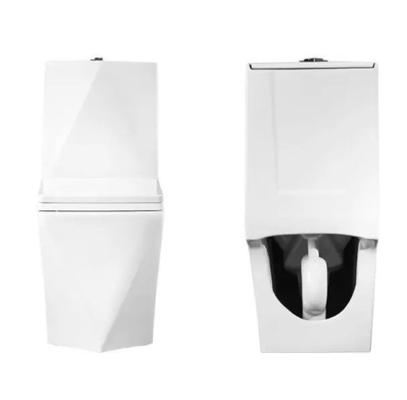 Унитаз напольный безободковый Bauedge Cristal NRC0025-PRO, белый