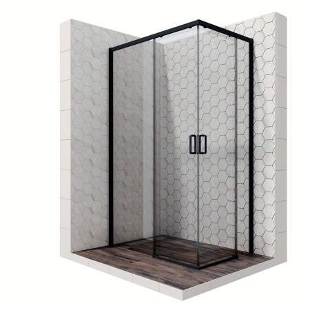 Душевое ограждение Ambassador Queen 11011205LBlack 1200x800x2000