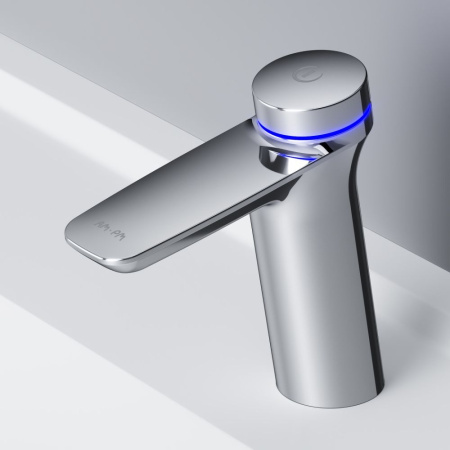 F50A02400_xxx Inspire V2.0, TouchReel Смеситель для умывальника AM.PM электронный, излив 125 мм, хром